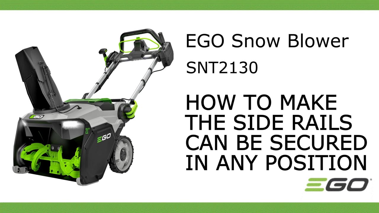 EGO SNT2130_Как закрепить боковые направляющие в любом положении
