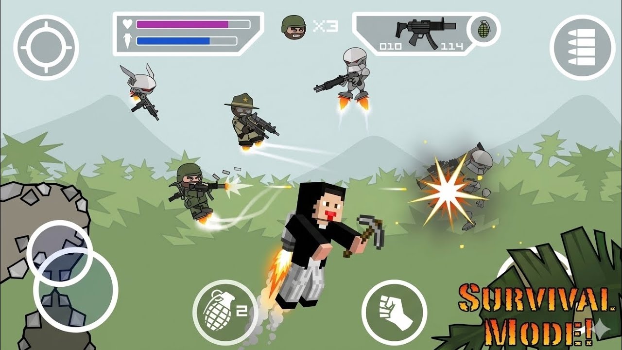 I try mini militia after 5 years