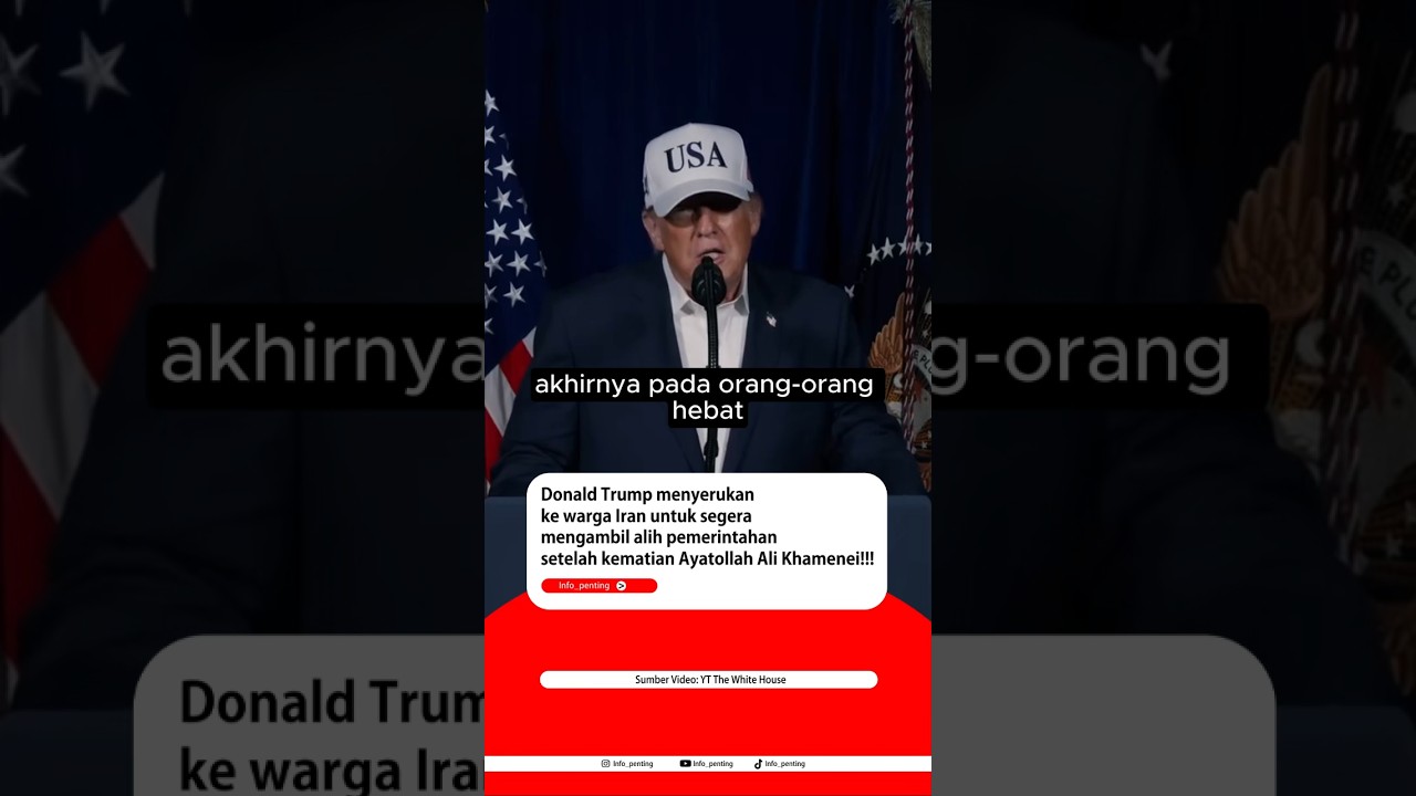 DONALD TRUMP: Seruan Revolusi terbuka untuk Iran #shorts