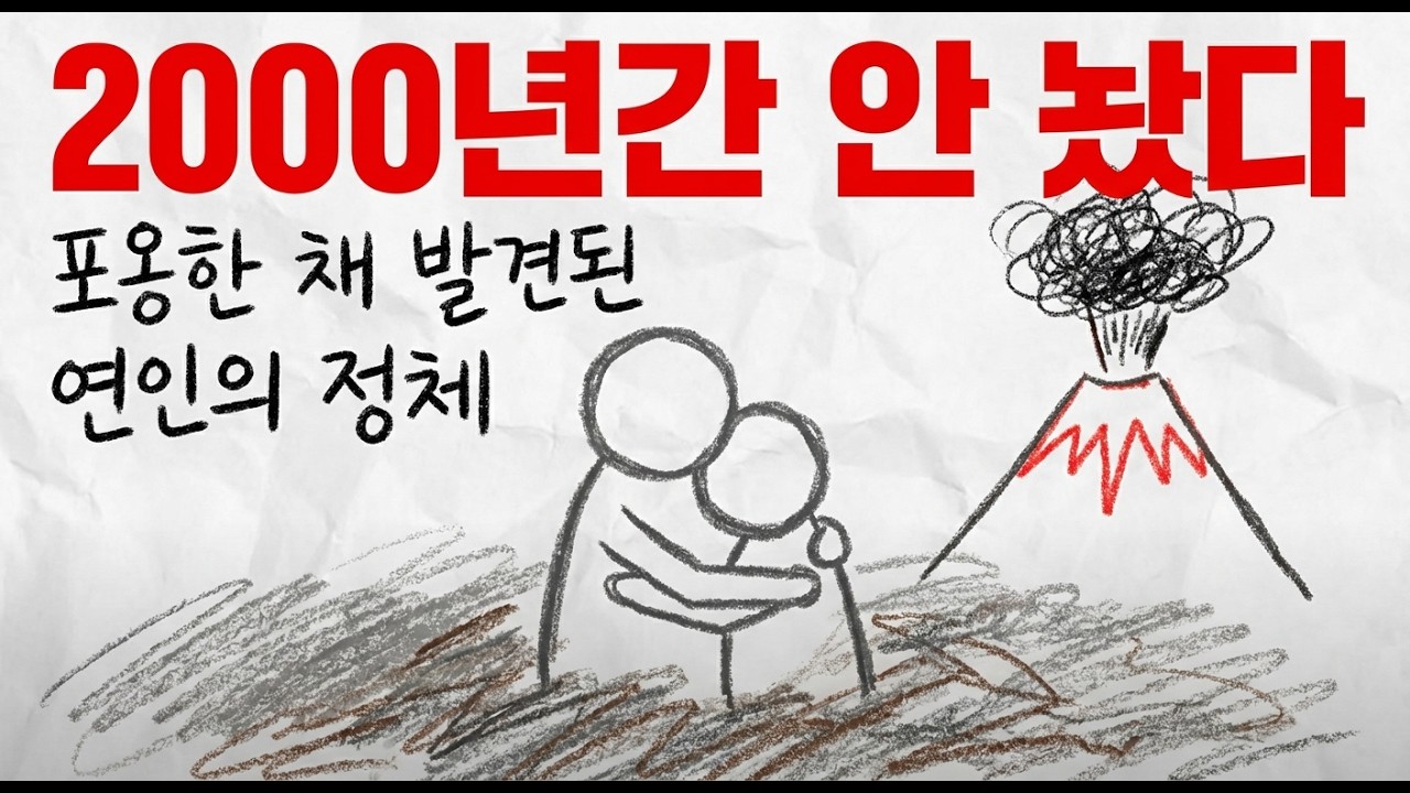 화산재에 묻힌 연인, 1800년 만에 파헤쳤더니...