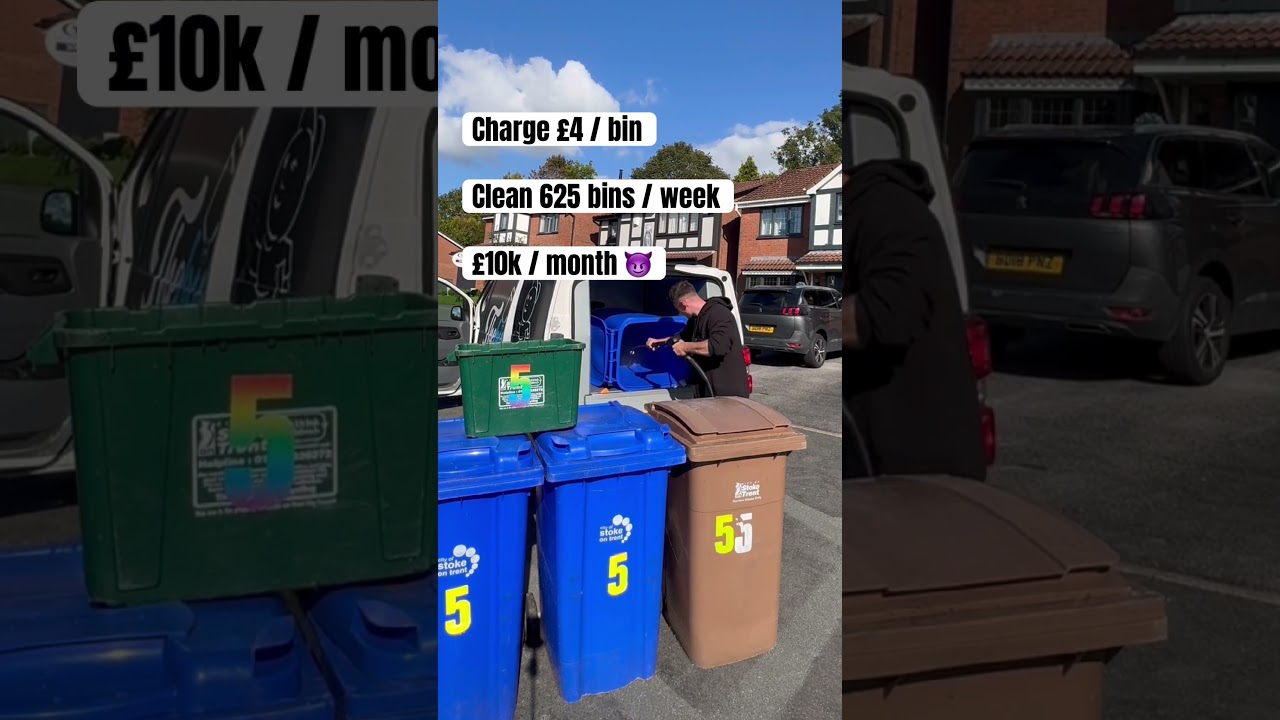 Bin cleaning is the fastest growing home service business! 🤪