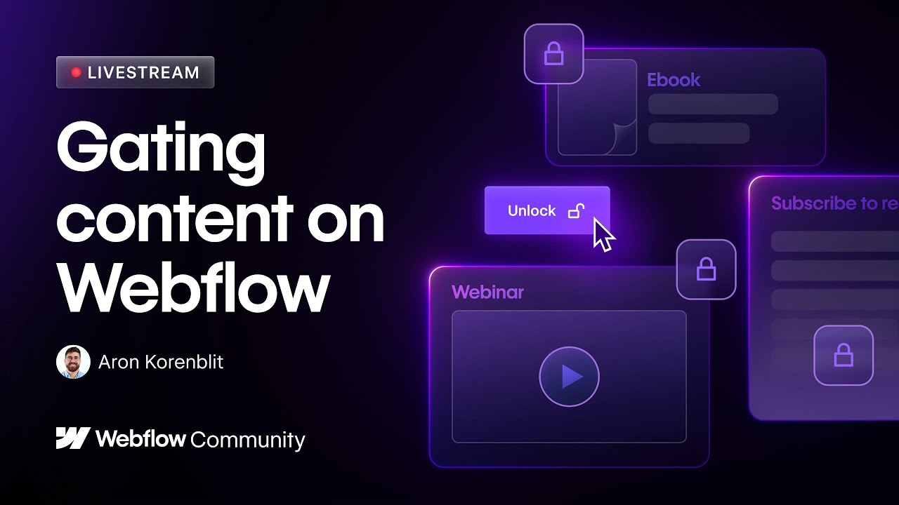 Закрытый контент в Webflow: рабочий процесс сбора лидов для входящего маркетинга