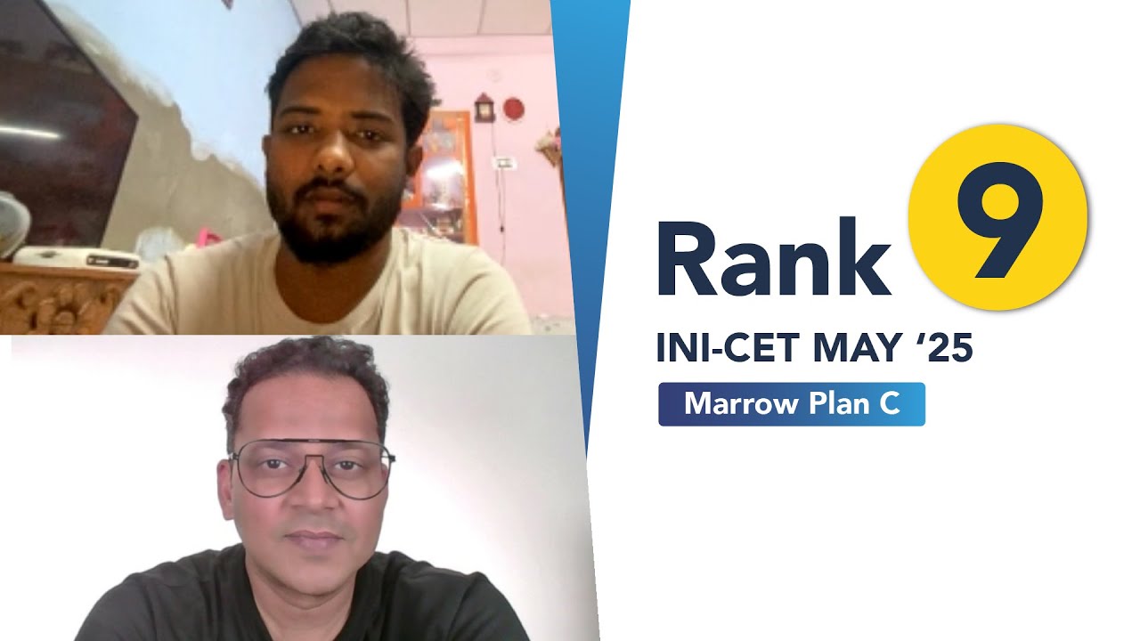 “I practised the exam environment by taking GTs strictly” - Rank 9, INI-CET May ‘25, Dr Kushwanth