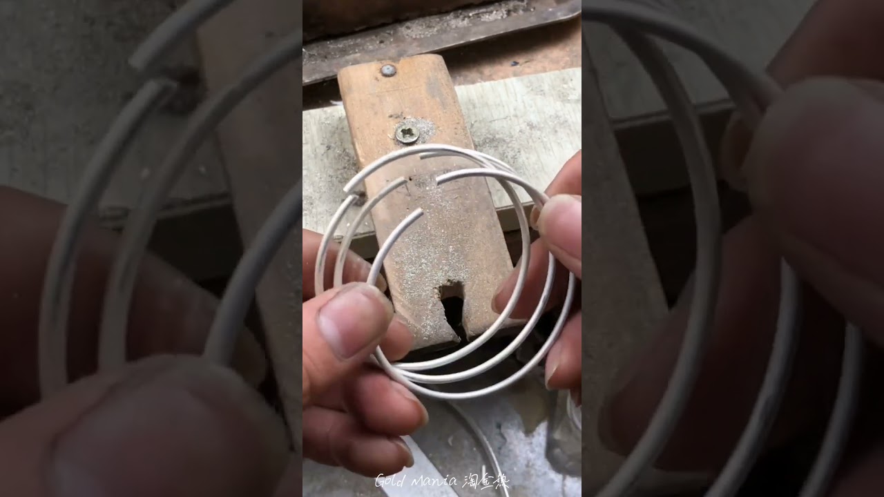 Creating a beautiful platinum bracelet from old platinum bangle | jewelry restoration | Gold Mania