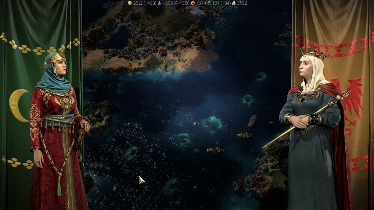 Sid Meier's Civilization VII Sayyida Al Hurra And Pirates Diety Modern Age 4K