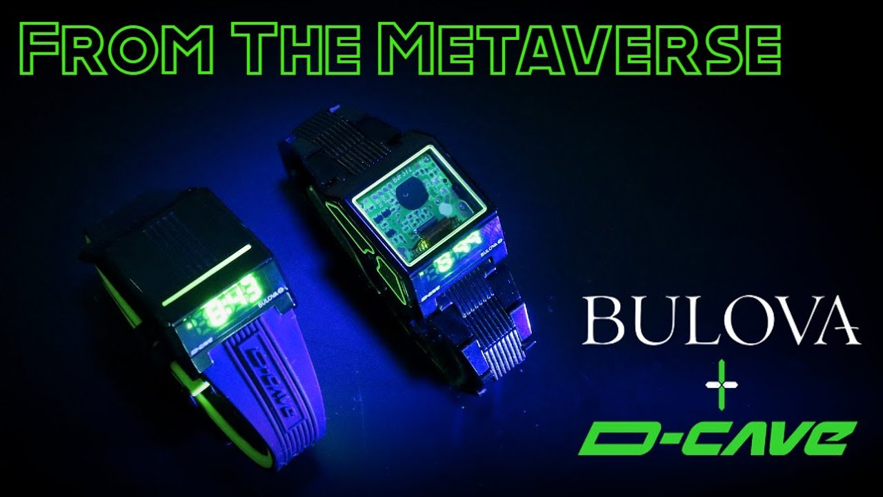 Знакомьтесь с часами для водителя Bulova x D-cave Computron NFT Special Edition со светодиодным д...