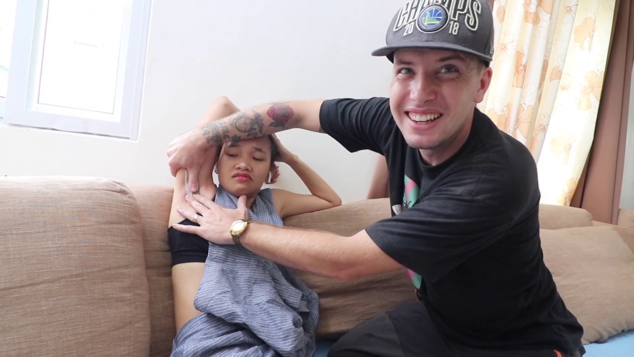 HUSBAND WAXING FILIPINA WIFE's ARMPITS!! (She CRIED) 😂