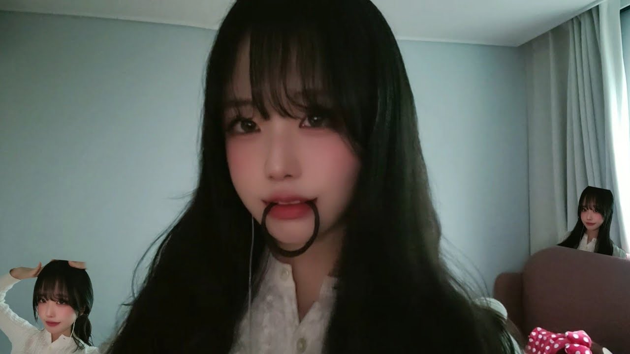 Sub) Выжить в флирте с завязыванием волос ASMR💕 | Разные причёски: завязываю и распускаю