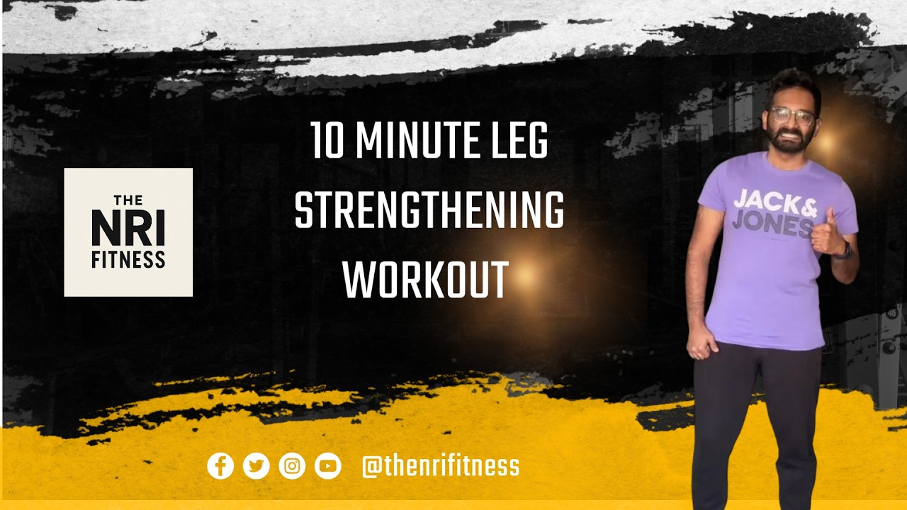 10 Minute Leg Strengthening Workout | Strong Legs at Home (No Equipment)