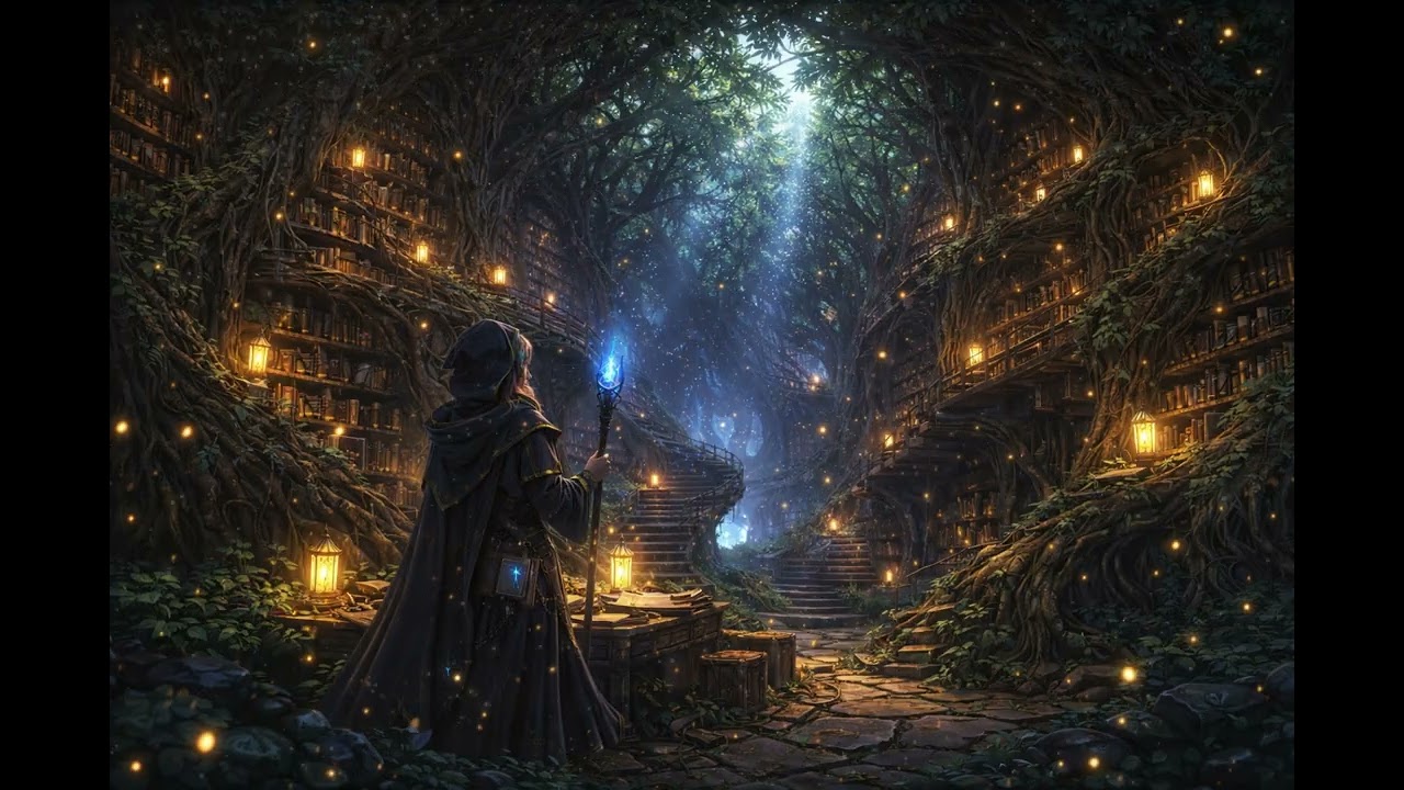 Whispers of the Ancient Tree - Fantasy Flute & Harp Study Journey
