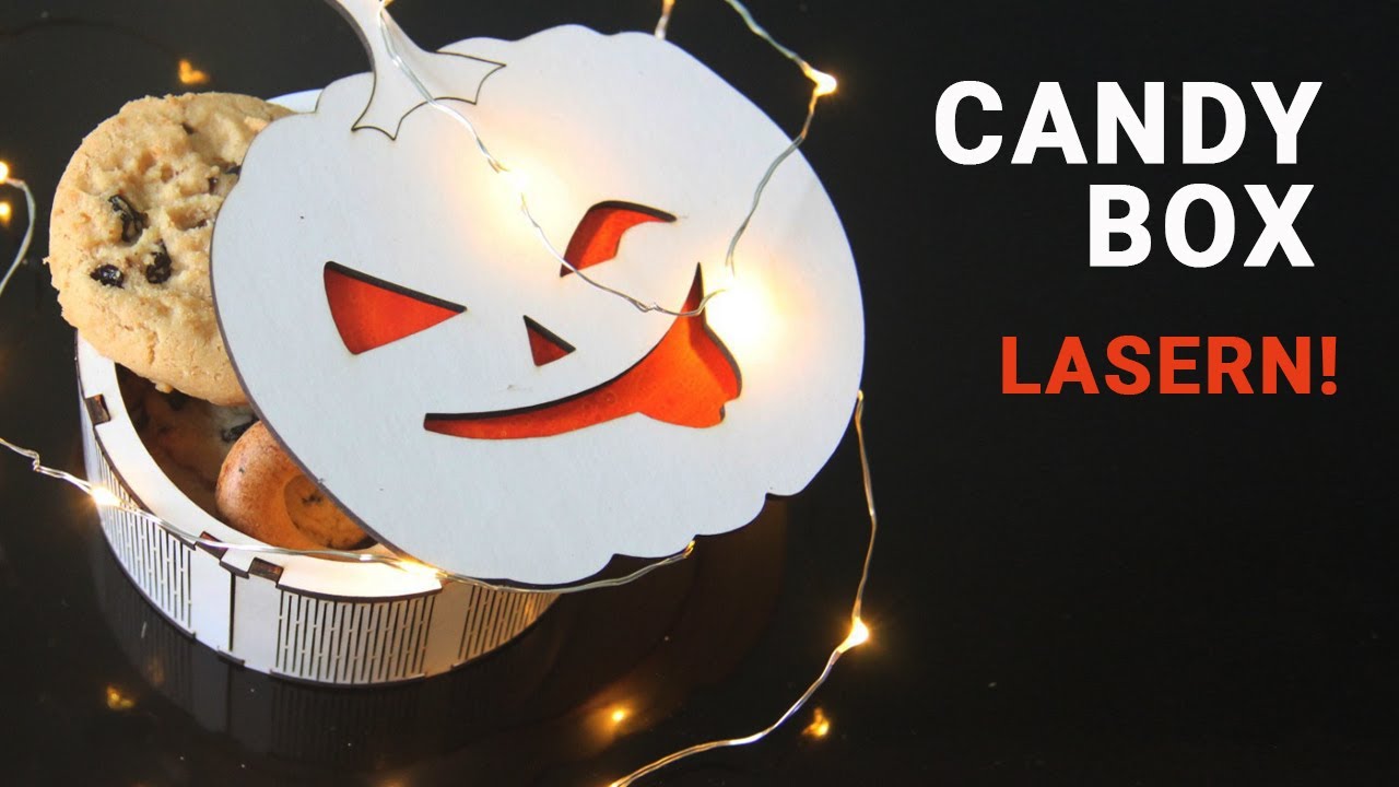 CANDY BOX: Holz und Karton mit Mr Beam Lasercutter biegen