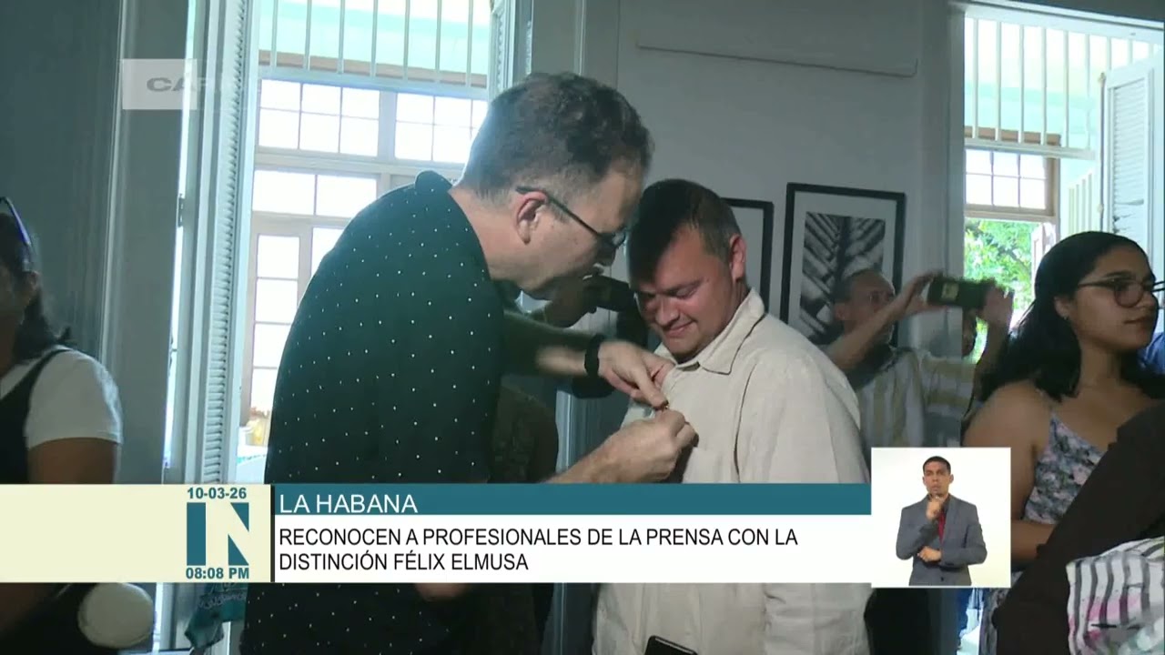La UPEC entregó la distinción Félix Elmusa a periodistas de Cuba