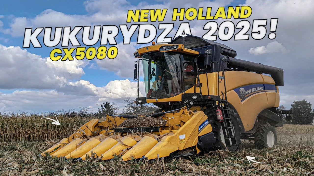 ☆Pierwsi We Wsi!?☆Kukurydza Na Ziarno 2025!☆New Holland CX5080 W Akcji!?☆UR.Dylik!☆