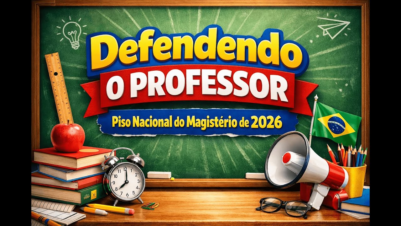 DEFENDENDO O PROFESSOR! PISO NACIONAL DO MAGISTÉRIO 2026.