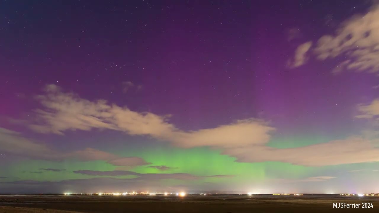 Northern Lights 16/04/24 Barassie Beach, Troon, Scotland