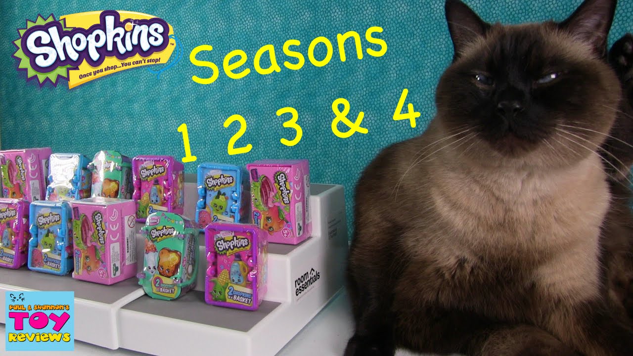 Shopkins All Seasons Blind Basket Opening | 1 2 3 4 Toy Review | PSToyReviews