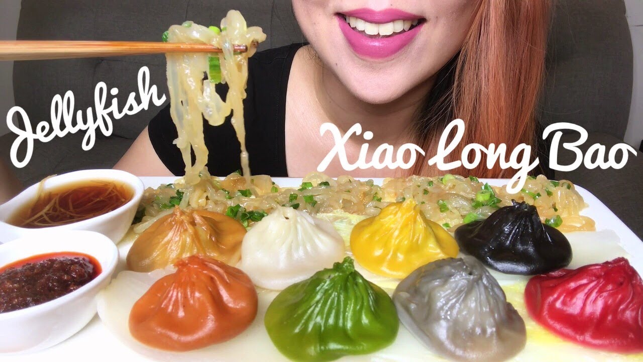 ASMR SOUP DUMPLINGS & JELLYFISH | 8 FLAVORS | CHINESE FOOD | EATING SOUNDS (No Talking)