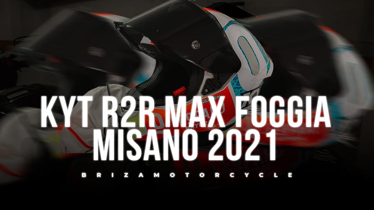 REVIEW Capacete KYT R2R Max Foggia Misano 2021 - BRIZA MOTORCYCLE