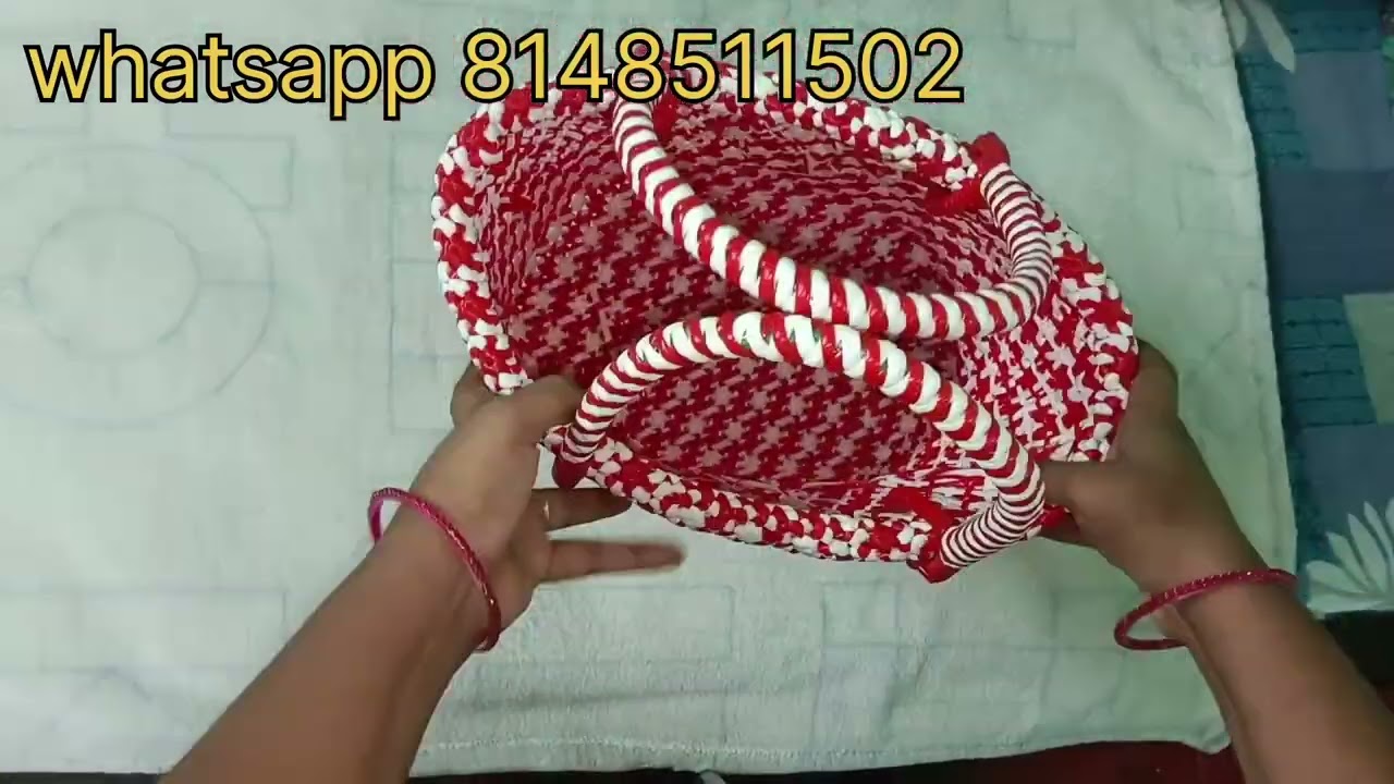 AMLA KNOT MARKET BASKET 🧺 MEASUREMENT 😃#handmadebasket #returngifts #trendingvideo