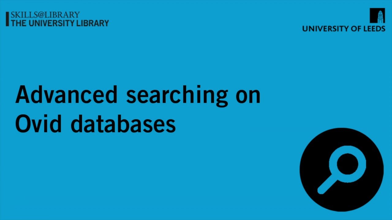 Ovid SP: Advanced searching