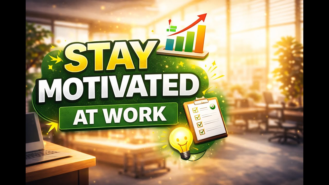 How to stay MOTIVATED AT WORK?