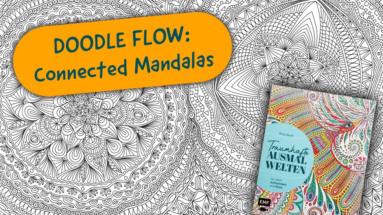 Doodle-Flow: Eine Mandala-Doppelseite entsteht :: Ulrike Hirschs Traumhafte Ausmalwelten