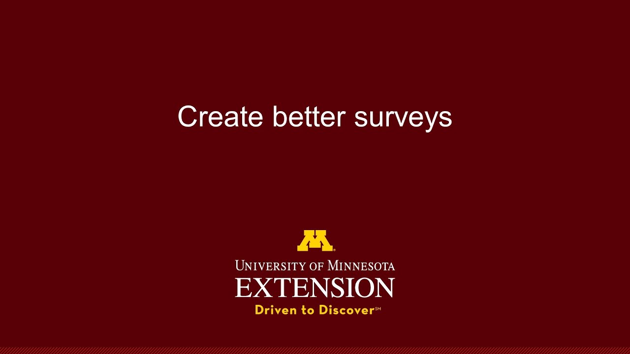 Good and Bad Survey Design