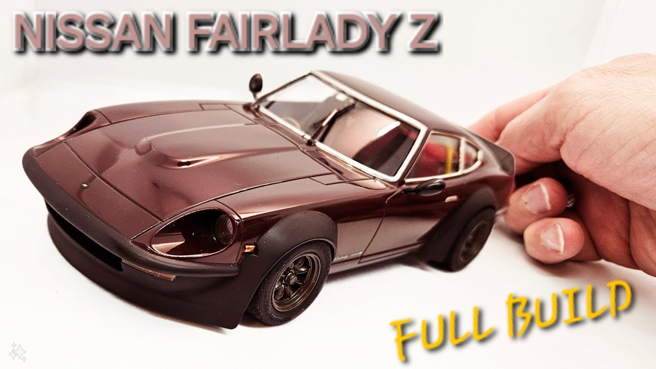 FULL BUILD➡️ NISSAN FAIRLADY Z ( AOSHIMA 1/24 SCALE MODEL ).