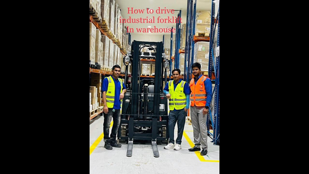 How to drive industrial forklift in warehouse.Riyadh,Saudi Arabia 🇸🇦salary SR:2500