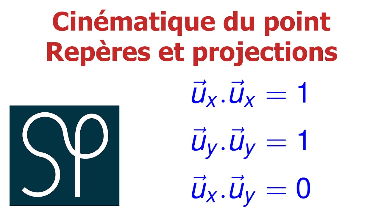 Cinématique du point : repères, projections MPSI PCSI MP2I PTSI TSI