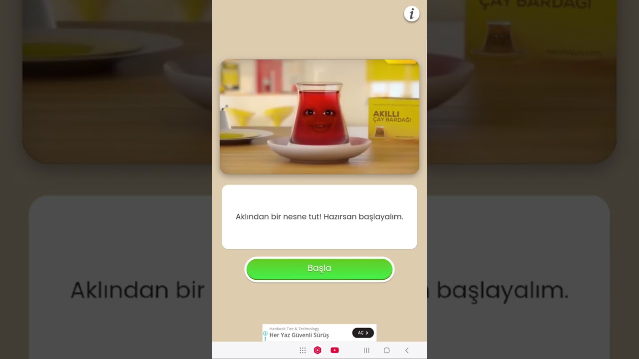 Akıllı çay bardağı oynadım(çok komik)