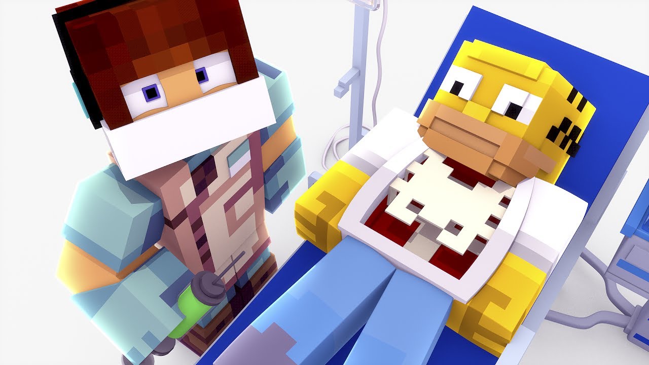 Minecraft: CIRURGIA NO SIMPSONS !! - ( Minecraft Cirurgia )
