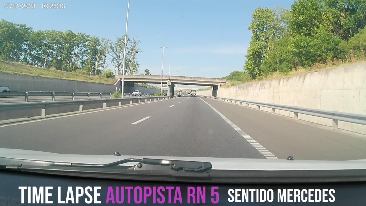 Time Lapse - Autopista Ruta Nacional 5 - Sentido Lujan Mercedes [BS AS] [ARG] [TIME-LAPSE-VIDEO]