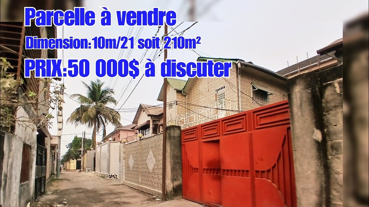 👉RDC/KINSHASA:PRIX=50 000$ À DISCUTER, PARCELLE À VENDRE SUR 2 AVENUES ET PAS TROP LOIN DU MACADAME 