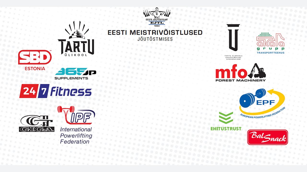 Eesti noorte, juunioride ja seeenioride MV klassikalises jõutõstmises, 24.01.2026