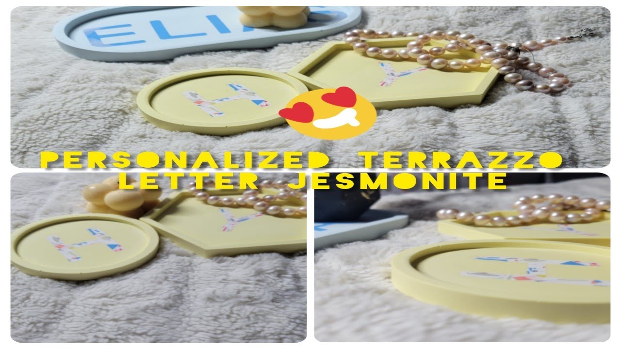 Personalised Jesmonite Handcrafted Letters