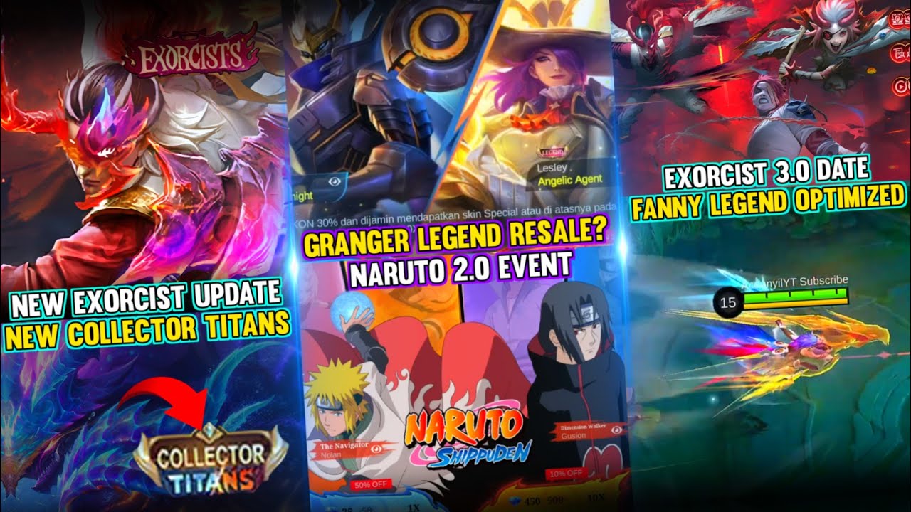 NARUTO RESALE EVENT | EXORCIST 3.0 DATE | ALLSTAR | GRANGER LEGEND RESALE | FANNY LEGEND OPTIMIZED