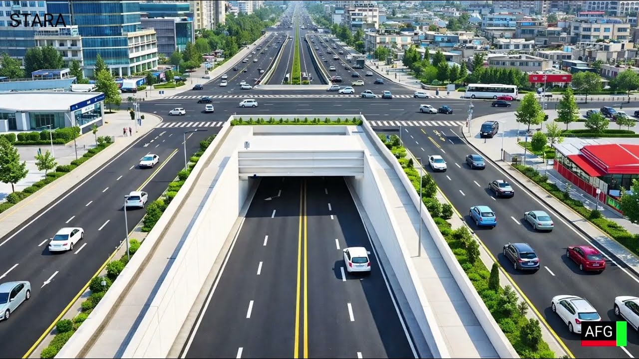 #پول_هوایی_زیرگذر_شهر_کابل_افغانستان 