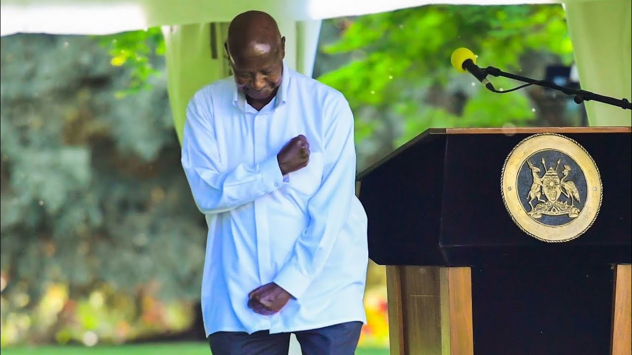 Museveni showcases his rare Karate skills he learnt back in the day.