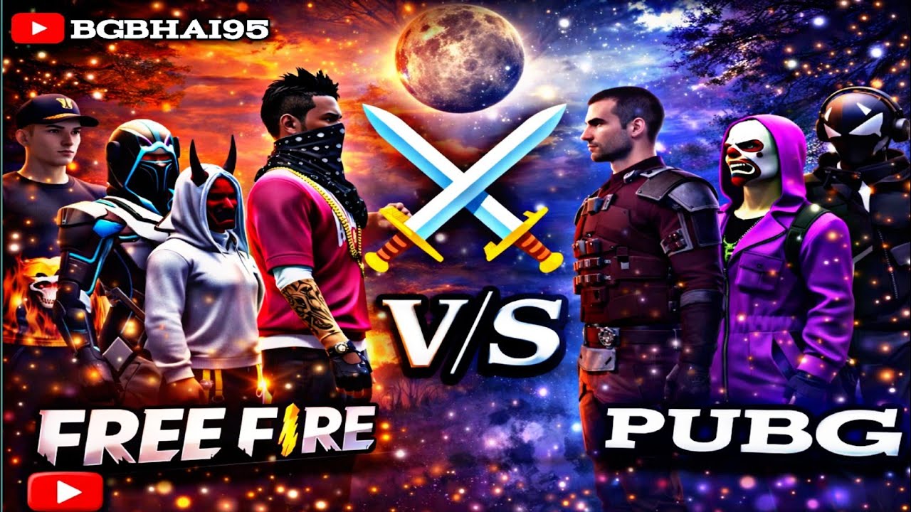 Free Fire V/S PUBG 😡 #freefire #3d #viralvideo #trending #bgbhai95