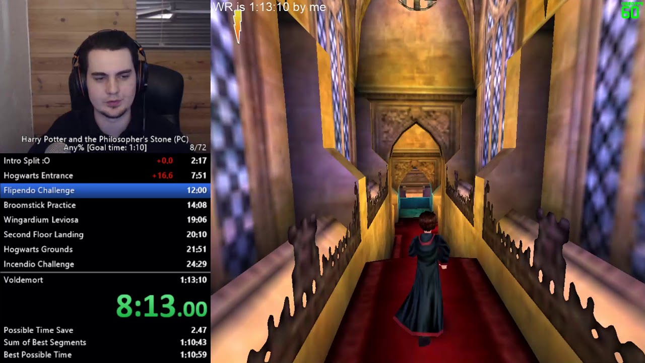 Harry Potter 1 (PC) Any% Speedruns PB/WR [