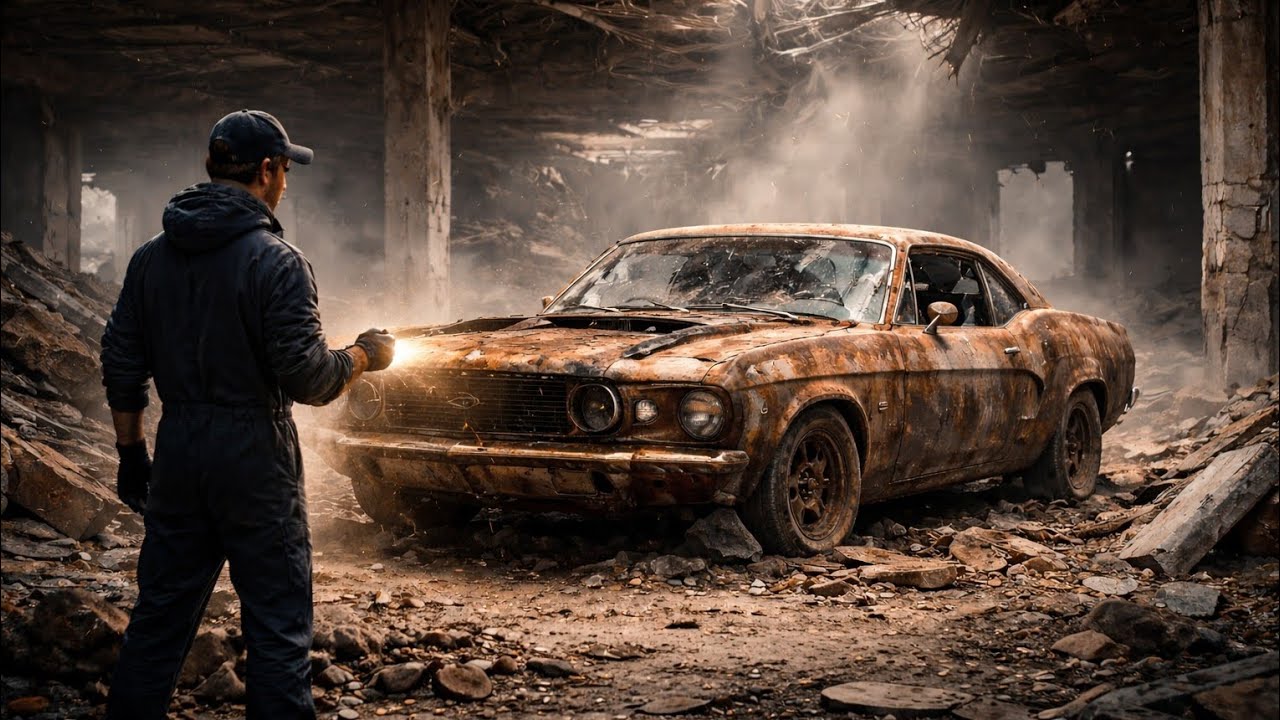 “From Rust to Glory: Classic Muscle Car Full Restoration ASMR (No Talking)”