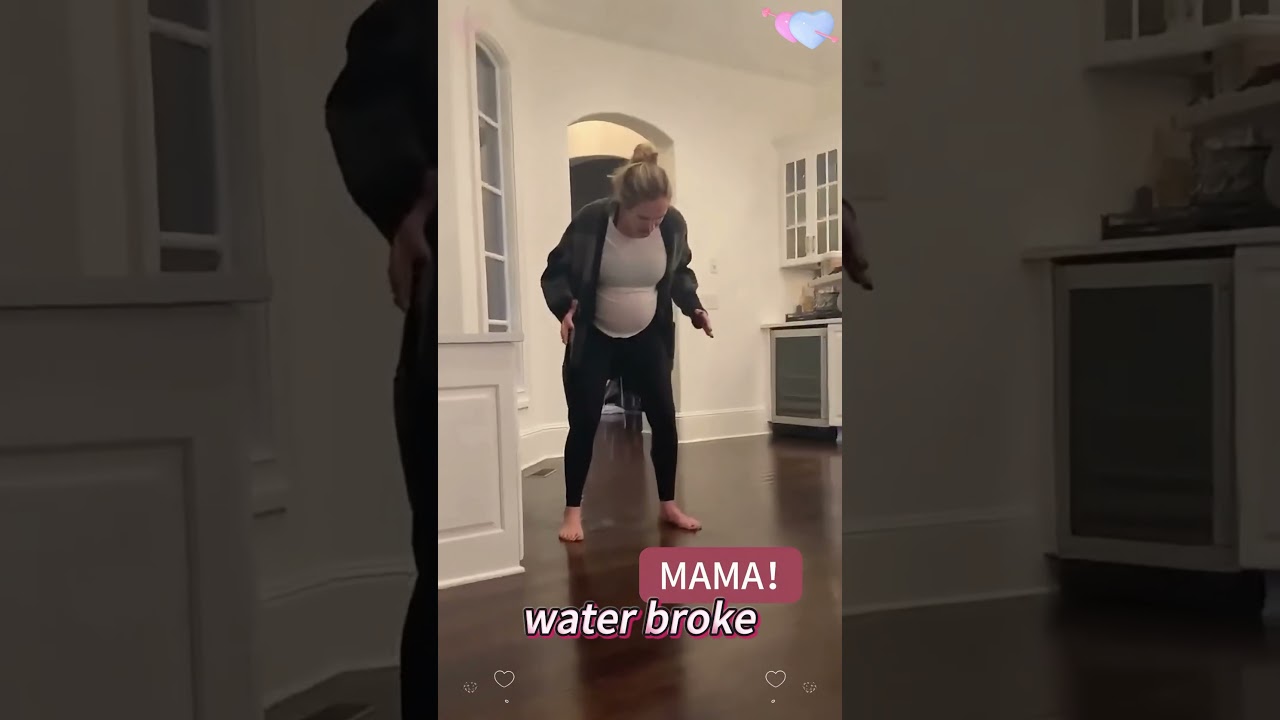 The moment her water broke