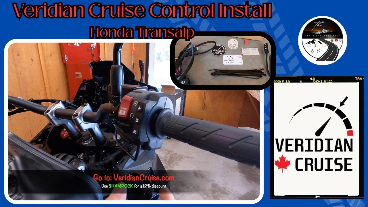 Установка круиз-контроля Veridian: Honda Transalp 2024 года #запчастидлямотоцикла #установка #tra...