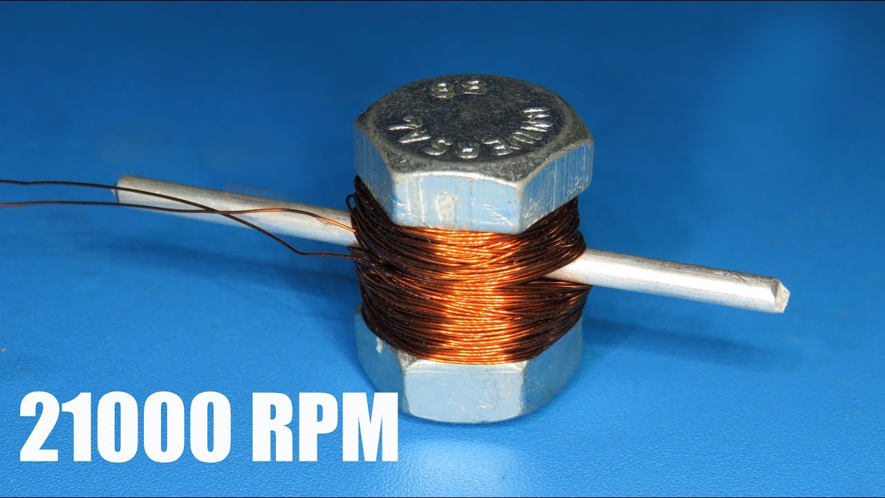 21000RPM super high speed dc brushed motor , How to make a powerful motor