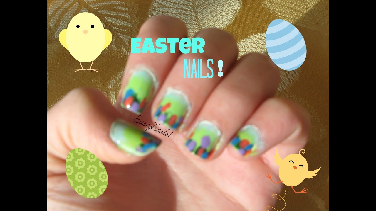 Easy Easter Nails #1