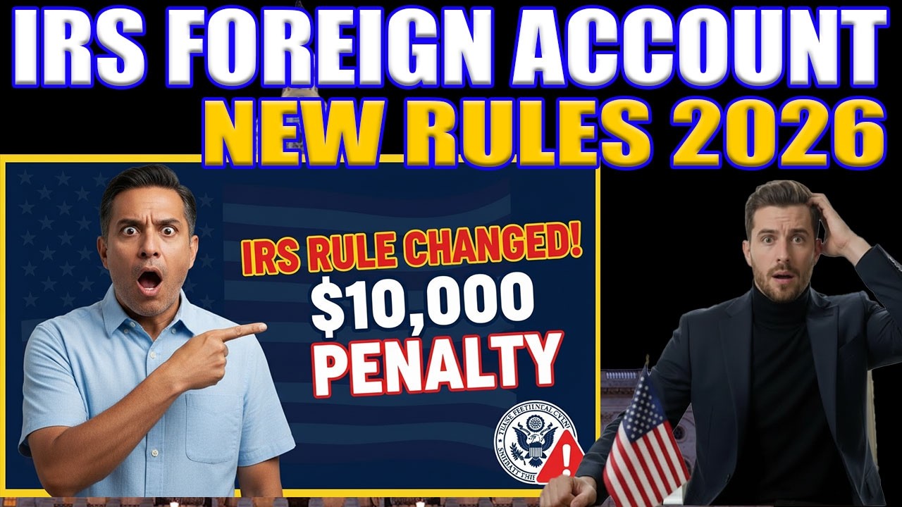 IRS Foreign Account Rules 2026 Changed! Avoid $10,000 Penalty Before It's Too Late