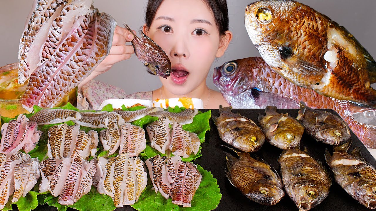 여름 바다의 별미 자리돔 3종 풀코스🐟✨ 자리돔 회, 구이, 된장물회 먹방 Raw Indo-Pacific Sergeant Fish mukbang korean food