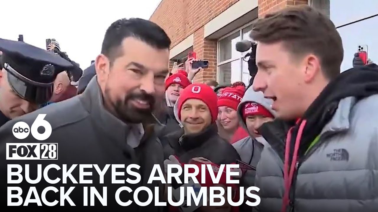 OSU fans greet Buckeyes back in Columbus following national championship win