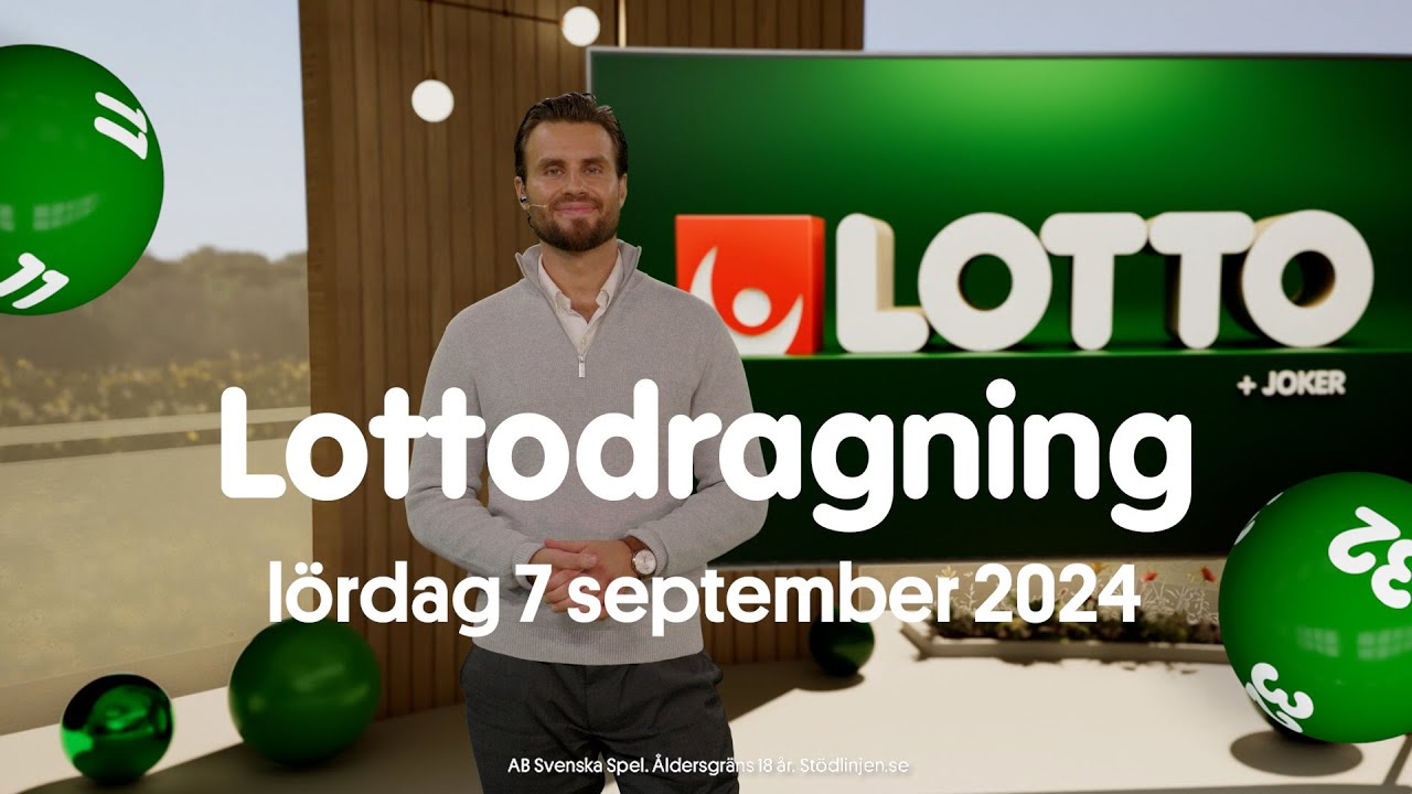 Lotto lördag 7 september 2024 | Lottodragningen